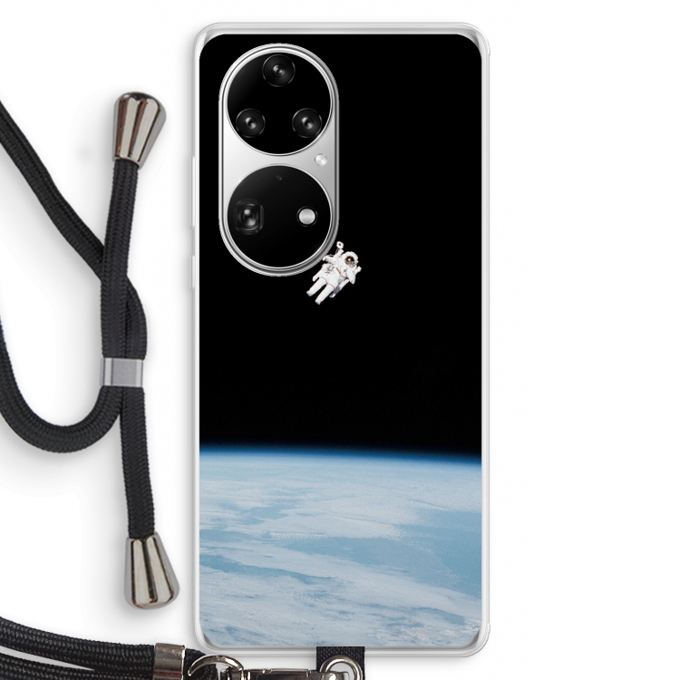 Alone in Space: Huawei P50 Pro Transparant Hoesje met koord
