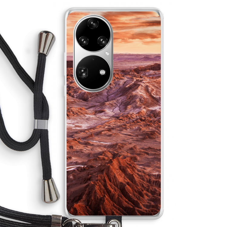 Mars: Huawei P50 Pro Transparant Hoesje met koord