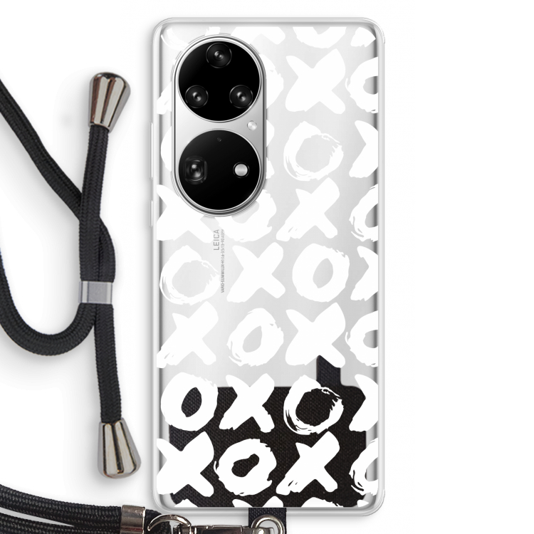 XOXO: Huawei P50 Pro Transparant Hoesje met koord