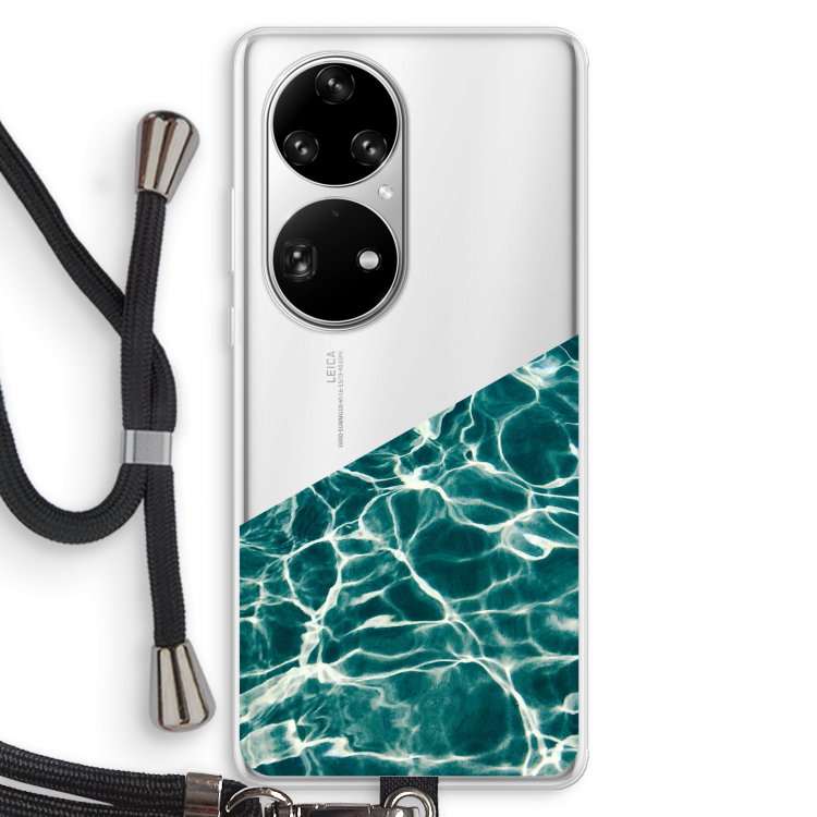 Weerkaatsing water: Huawei P50 Pro Transparant Hoesje met koord