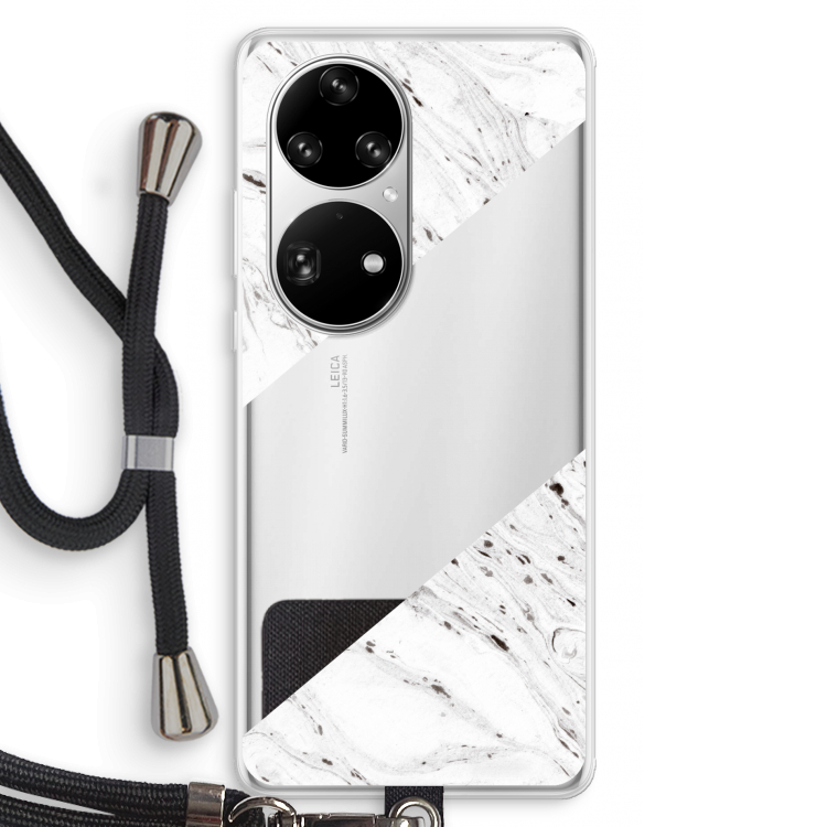 Biggest stripe: Huawei P50 Pro Transparant Hoesje met koord