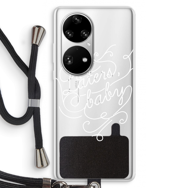 Laters, baby: Huawei P50 Pro Transparant Hoesje met koord