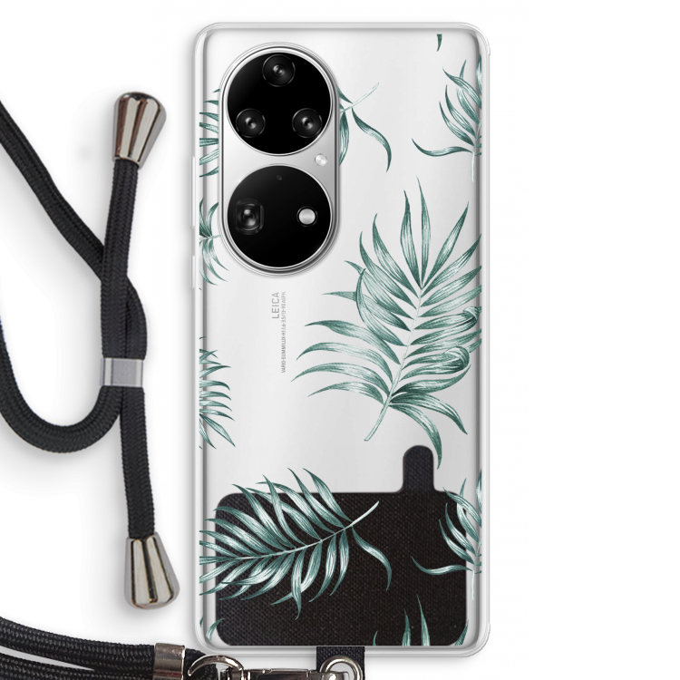 Simple leaves: Huawei P50 Pro Transparant Hoesje met koord