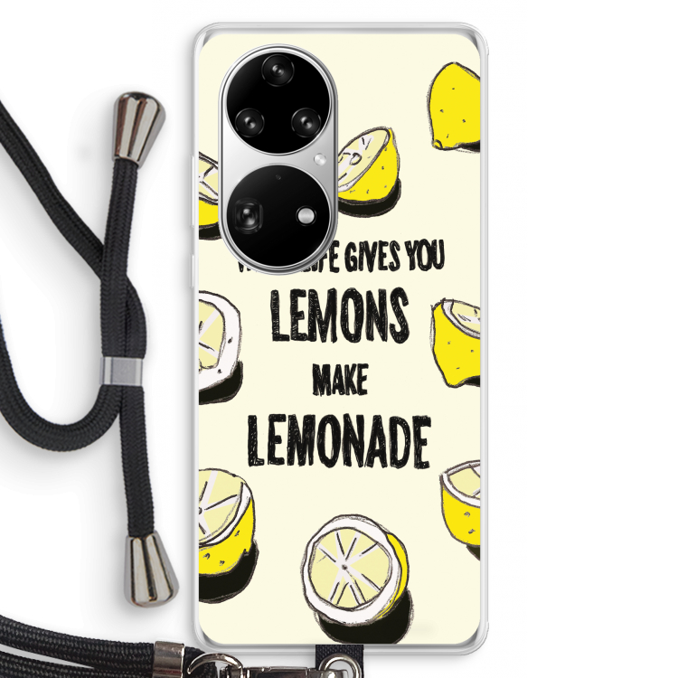Lemonade: Huawei P50 Pro Transparant Hoesje met koord