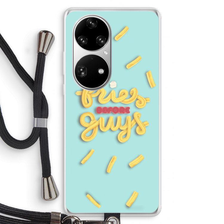Always fries: Huawei P50 Pro Transparant Hoesje met koord