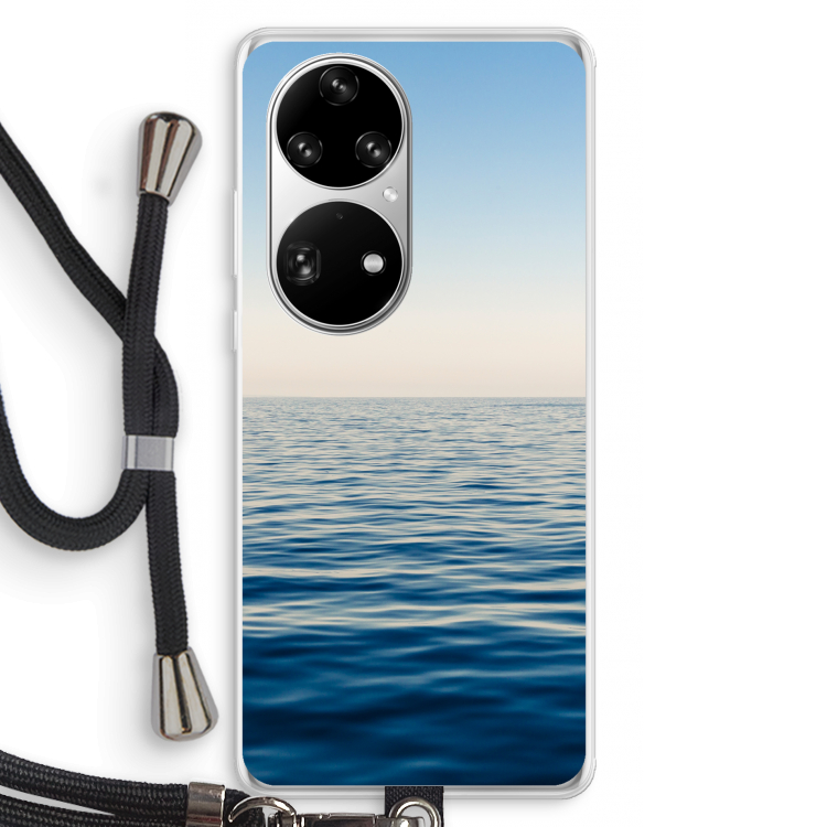 Water horizon: Huawei P50 Pro Transparant Hoesje met koord