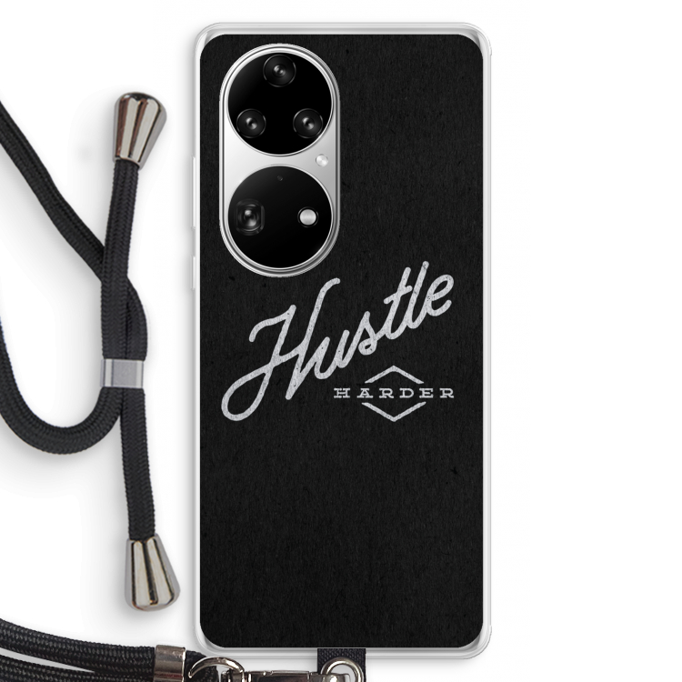 Hustle: Huawei P50 Pro Transparant Hoesje met koord