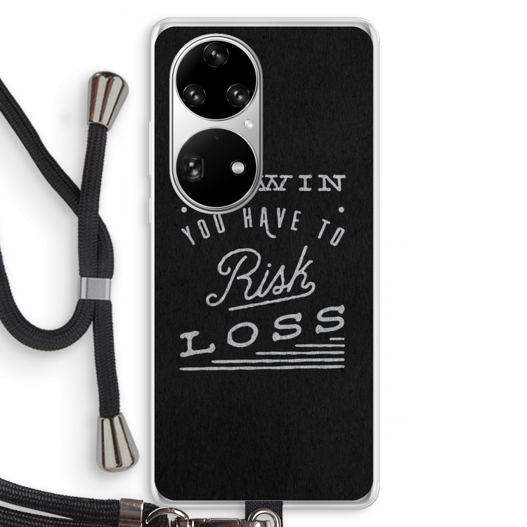 Risk loss: Huawei P50 Pro Transparant Hoesje met koord
