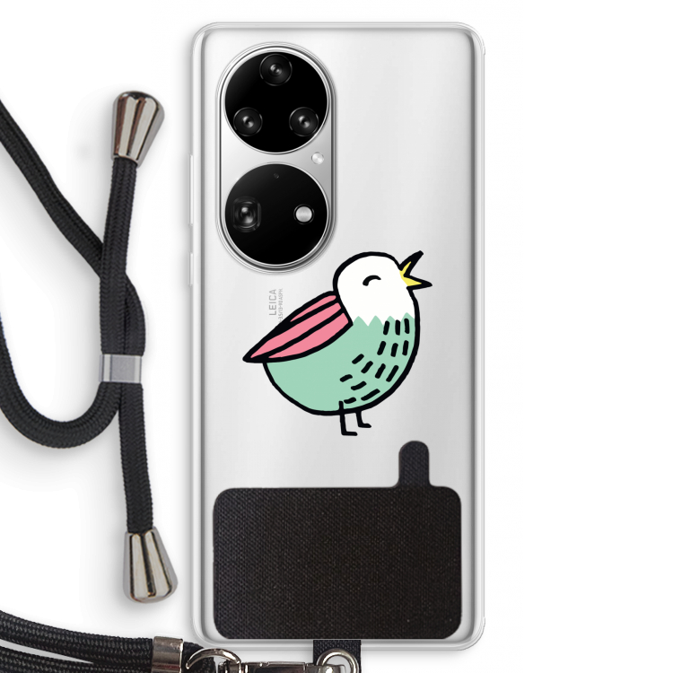 Birdy: Huawei P50 Pro Transparant Hoesje met koord