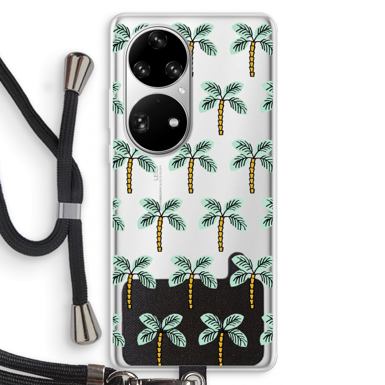 Paradise: Huawei P50 Pro Transparant Hoesje met koord