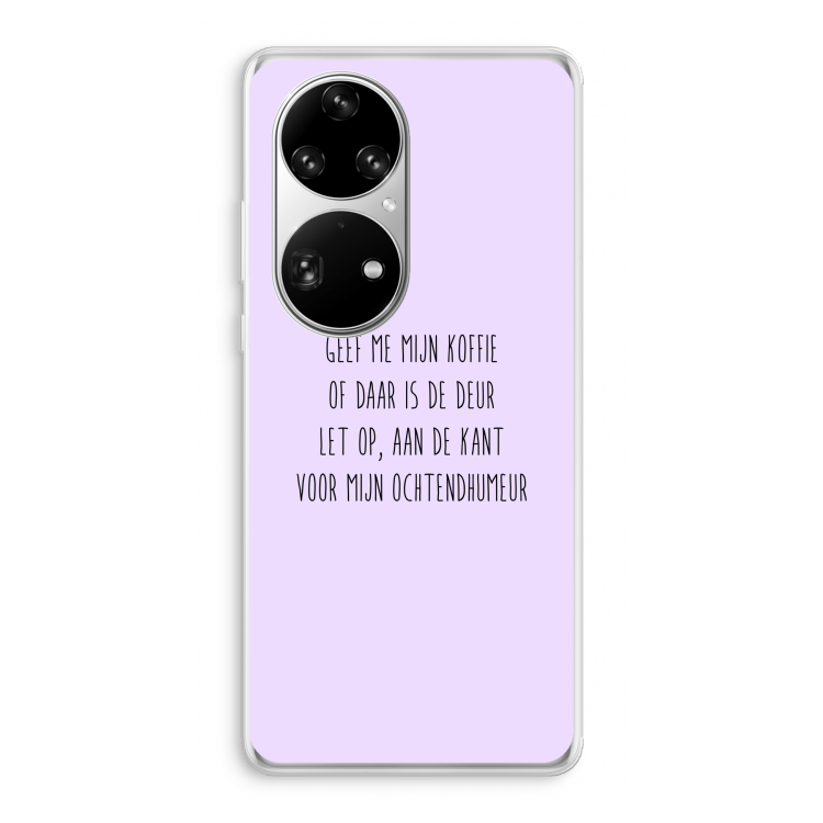Ochtendhumeur: Huawei P50 Pro Transparant Hoesje