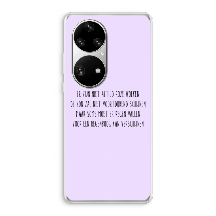 Regenboog: Huawei P50 Pro Transparant Hoesje