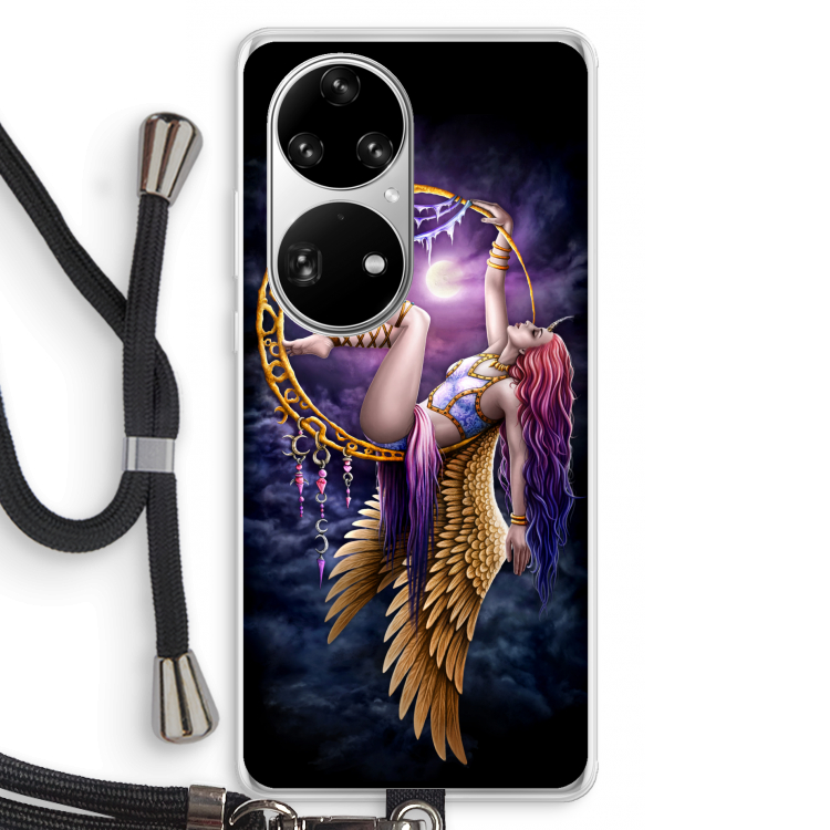 Aerial Angel: Huawei P50 Pro Transparant Hoesje met koord