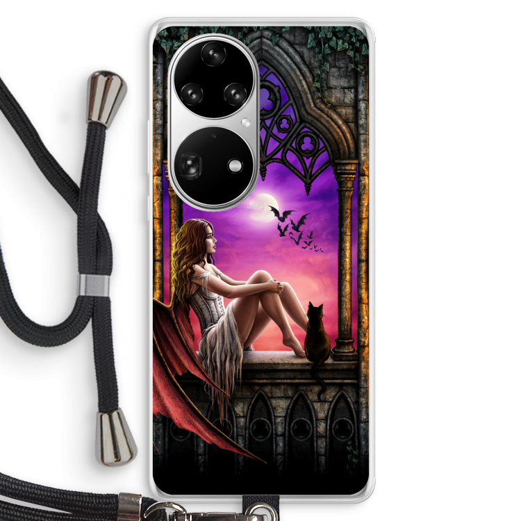 Kinderen van de nacht: Huawei P50 Pro Transparant Hoesje met koord
