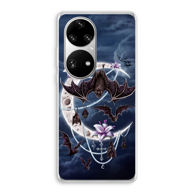 Vleermuizen Maan: Huawei P50 Pro Transparant Hoesje