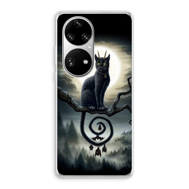 Moonlight Companions: Huawei P50 Pro Transparant Hoesje