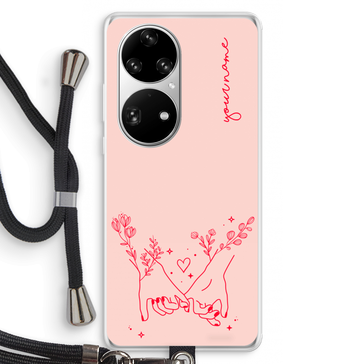 Best Friends: Huawei P50 Pro Transparant Hoesje met koord