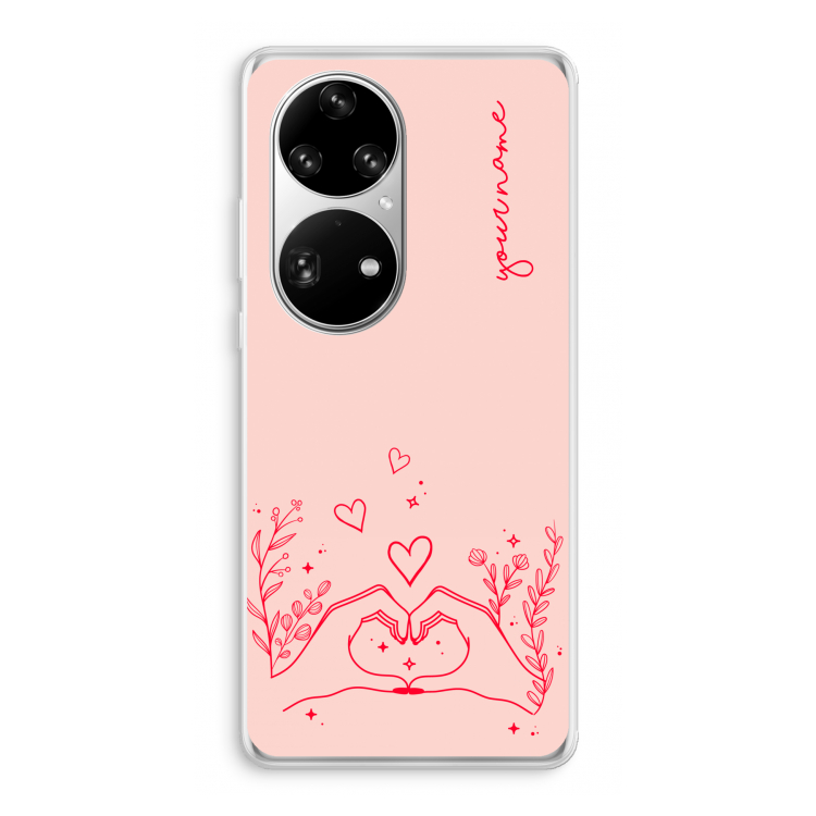 Love is in the air: Huawei P50 Pro Transparant Hoesje