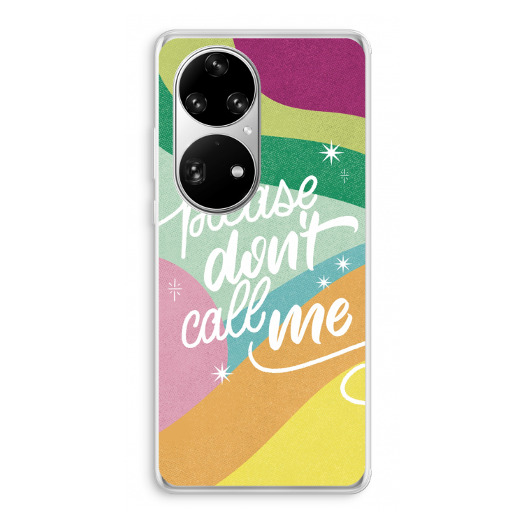 Don't call: Huawei P50 Pro Transparant Hoesje