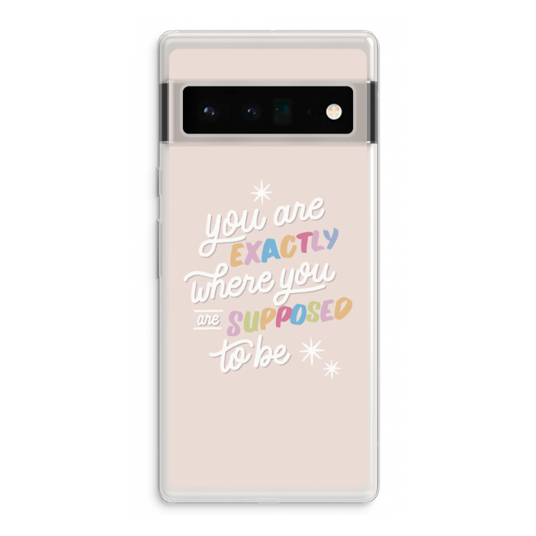 Right Place: Google Pixel 6 Pro Transparant Hoesje