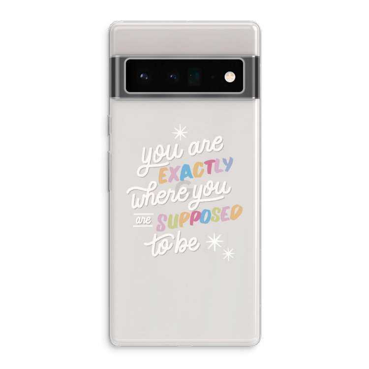 Right Place: Google Pixel 6 Pro Transparant Hoesje