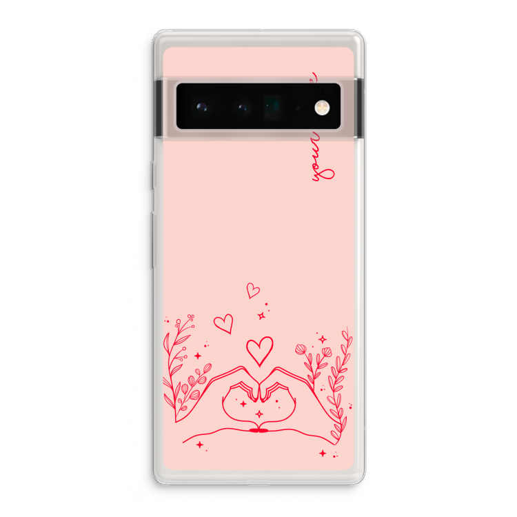 Love is in the air: Google Pixel 6 Pro Transparant Hoesje