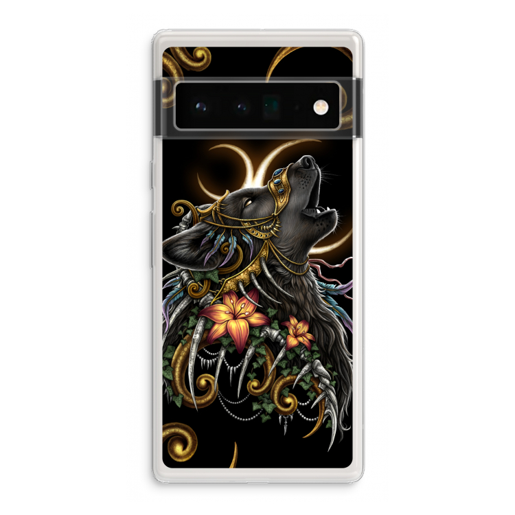 Huilende Wolf: Google Pixel 6 Pro Transparant Hoesje