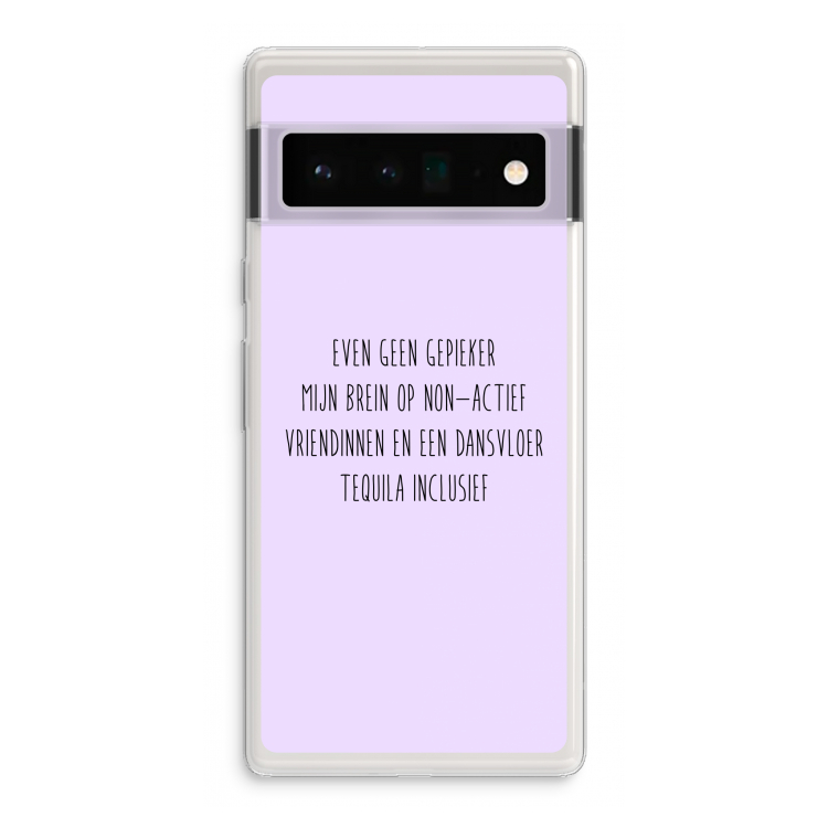 Tequila: Google Pixel 6 Pro Transparant Hoesje