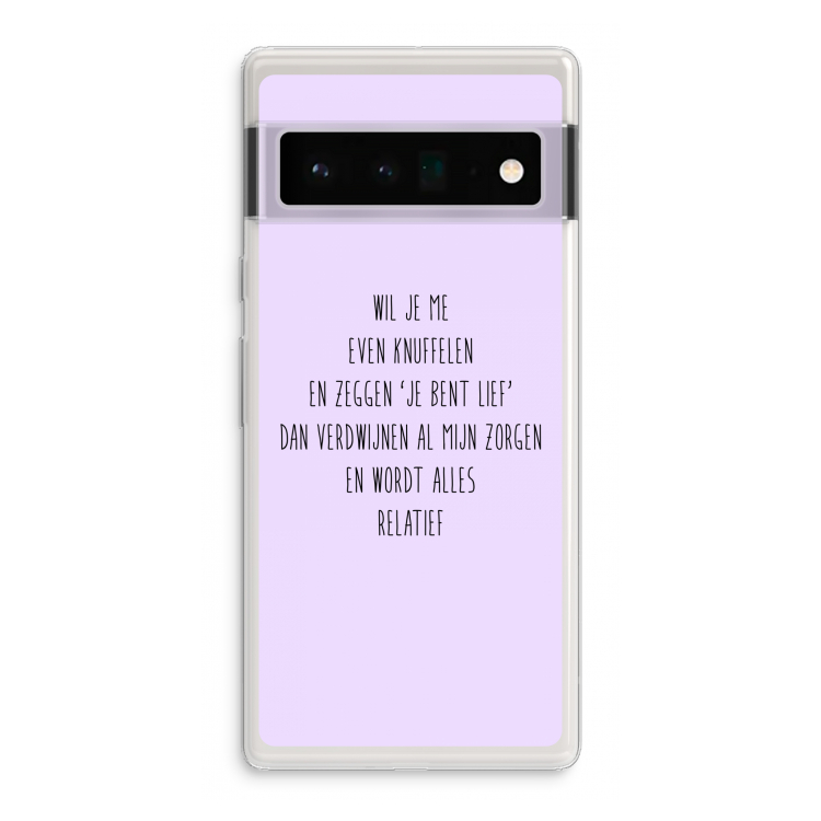 Relatief: Google Pixel 6 Pro Transparant Hoesje