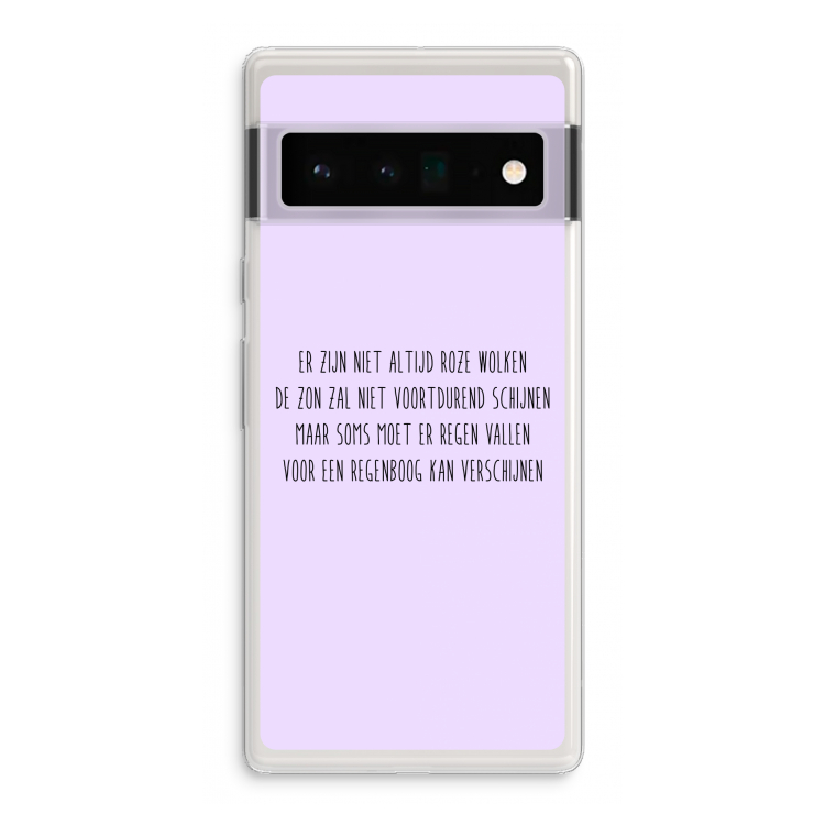 Regenboog: Google Pixel 6 Pro Transparant Hoesje
