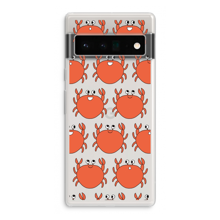 Krab: Google Pixel 6 Pro Transparant Hoesje