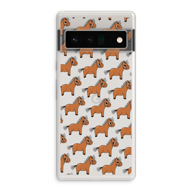Pony: Google Pixel 6 Pro Transparant Hoesje