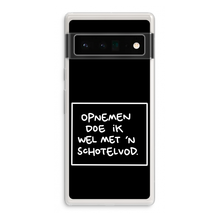 Schotelvod: Google Pixel 6 Pro Transparant Hoesje