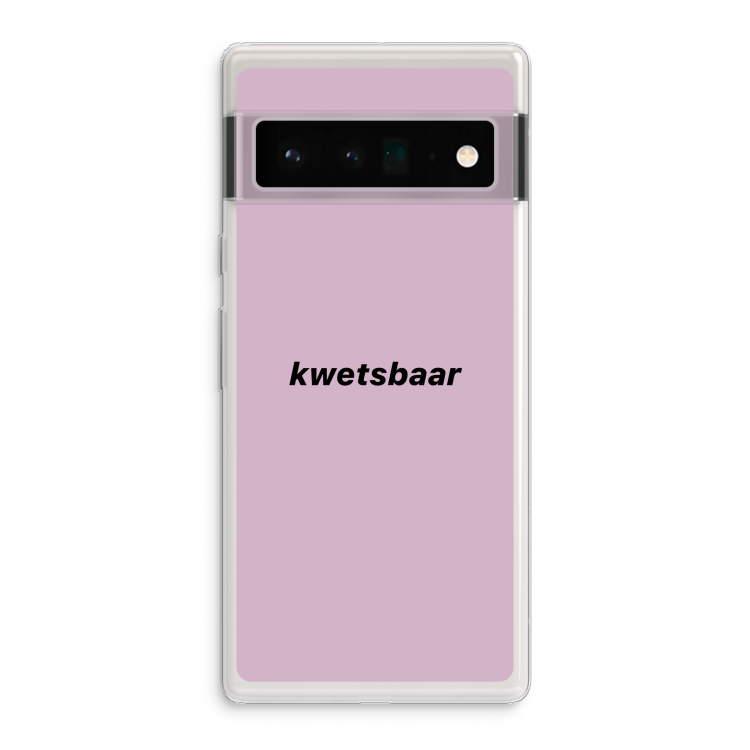 kwetsbaar: Google Pixel 6 Pro Transparant Hoesje