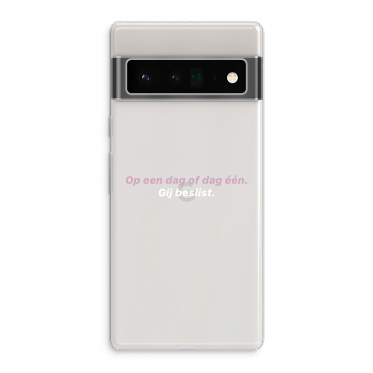 gij beslist: Google Pixel 6 Pro Transparant Hoesje