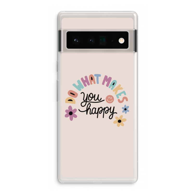 Happy days: Google Pixel 6 Pro Transparant Hoesje