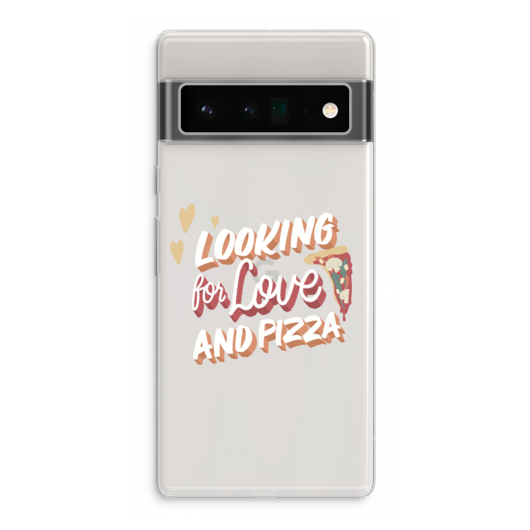 Pizza is the answer: Google Pixel 6 Pro Transparant Hoesje