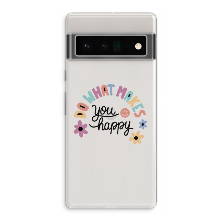 Happy days: Google Pixel 6 Pro Transparant Hoesje