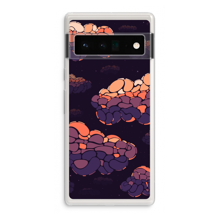 Patroon Wolken: Google Pixel 6 Pro Transparant Hoesje