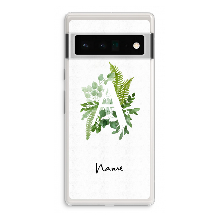 Green Brush: Google Pixel 6 Pro Transparant Hoesje