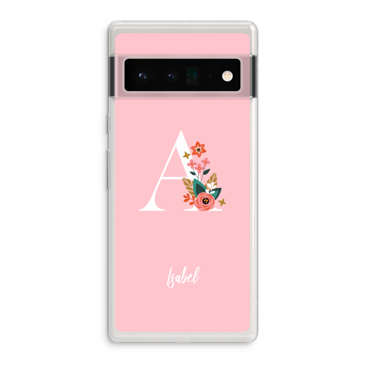 Pink Bouquet: Google Pixel 6 Pro Transparant Hoesje