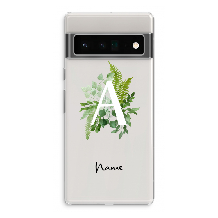 Green Brush: Google Pixel 6 Pro Transparant Hoesje
