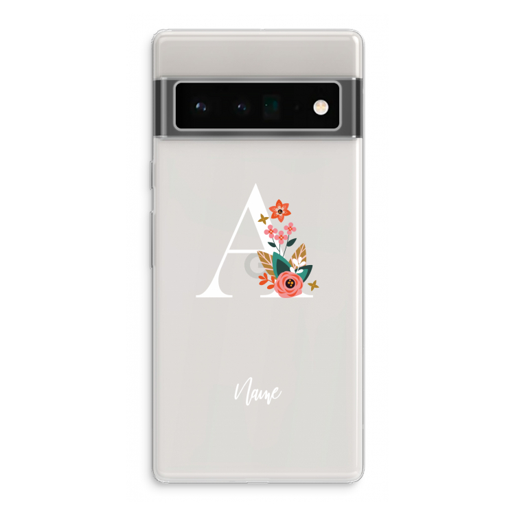 Pink Bouquet: Google Pixel 6 Pro Transparant Hoesje