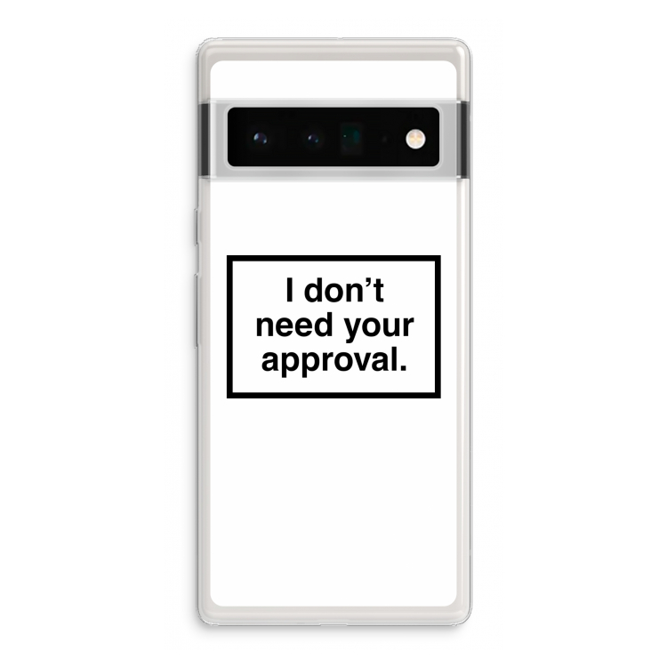 Don't need approval: Google Pixel 6 Pro Transparant Hoesje