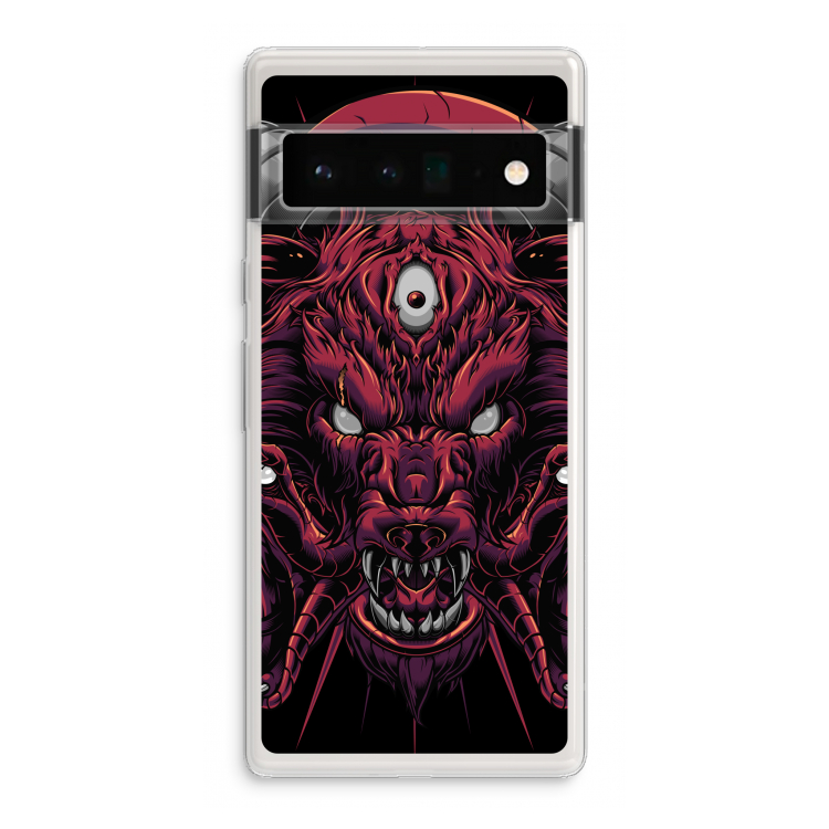 Hell Hound and Serpents: Google Pixel 6 Pro Transparant Hoesje