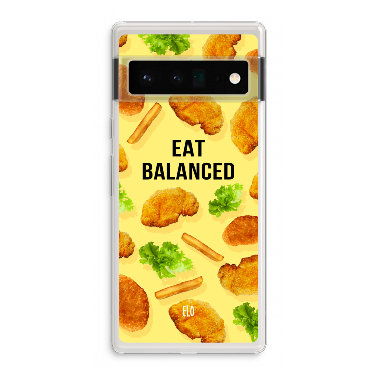 Eat Balanced: Google Pixel 6 Pro Transparant Hoesje