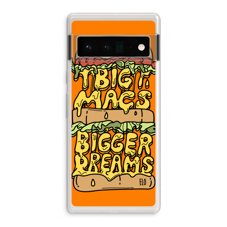 Big Macs Bigger Dreams: Google Pixel 6 Pro Transparant Hoesje