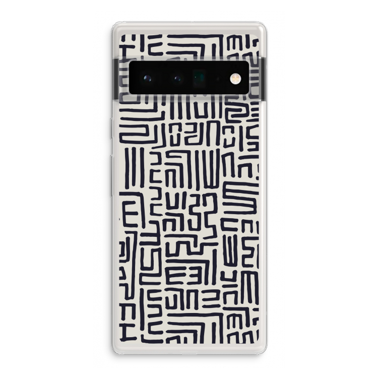 Moroccan Print: Google Pixel 6 Pro Transparant Hoesje