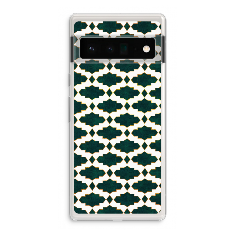Moroccan tiles: Google Pixel 6 Pro Transparant Hoesje
