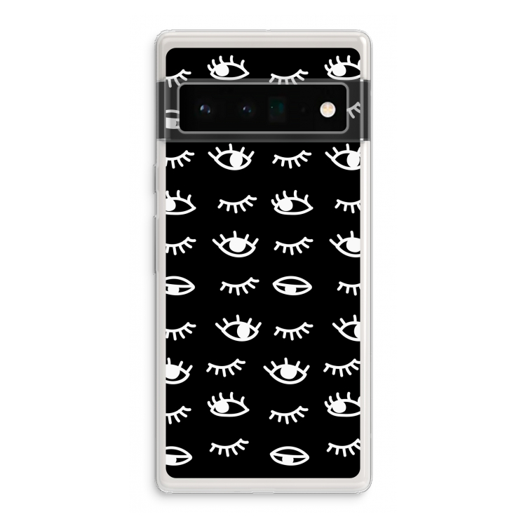 Eye pattern #3: Google Pixel 6 Pro Transparant Hoesje